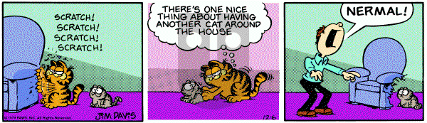Garfield on Thursday December 6, 1979 Comic Strip