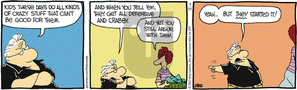 The Buckets on Wednesday July 25, 2012 Comic Strip