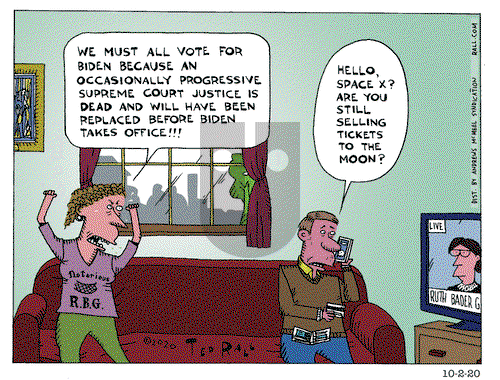 Ted Rall on Friday October 2, 2020 Comic Strip