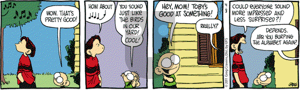 The Buckets on Friday April 8, 2011 Comic Strip