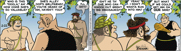 Alley Oop on Saturday February 22, 2014 Comic Strip