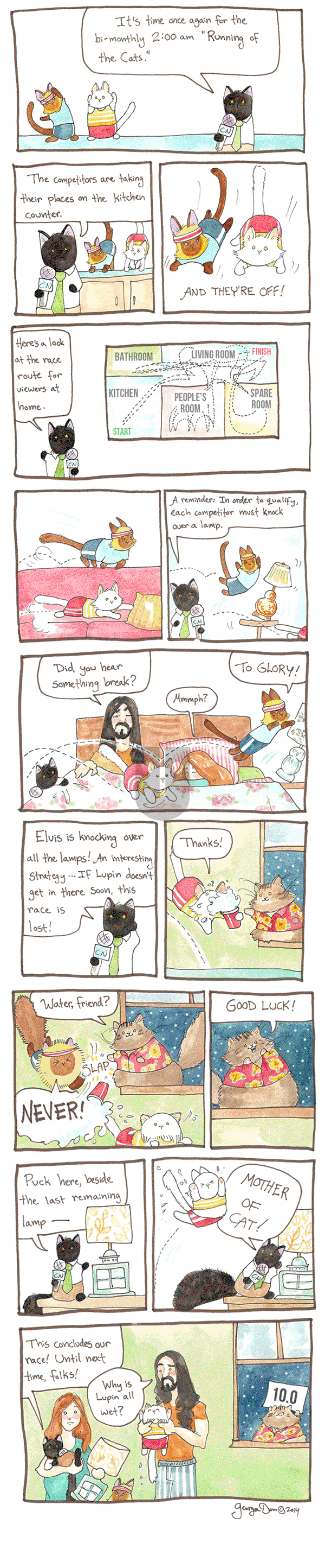 Breaking Cat News on Saturday October 8, 2016 Comic Strip