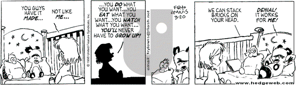 Over the Hedge on Tuesday June 1, 1999 Comic Strip