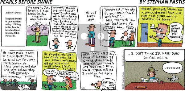 Pearls Before Swine on Sunday July 31, 2005 Comic Strip