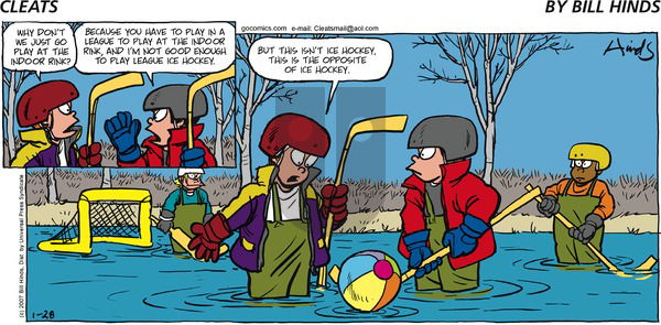 Cleats on Sunday January 28, 2007 Comic Strip