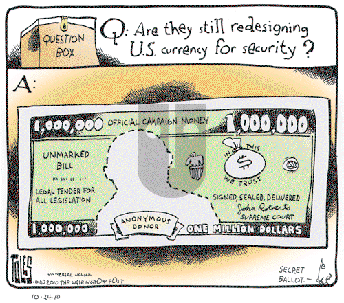 Tom Toles - Sunday October 24, 2010 Comic Strip