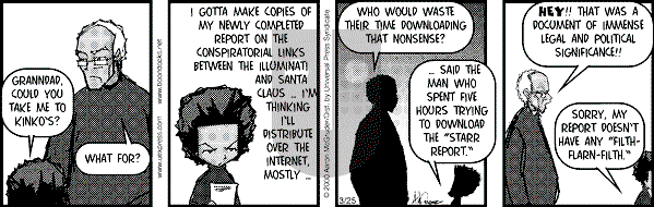 The Boondocks on Saturday October 27, 2007 Comic Strip