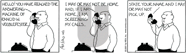 The Born Loser on Tuesday October 2, 2001 Comic Strip