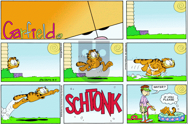 Garfield - Sunday September 5, 2004 Comic Strip