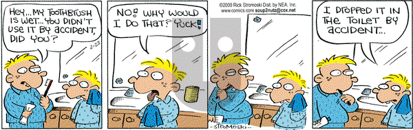 Soup to Nutz - Old on Monday February 23, 2009 Comic Strip