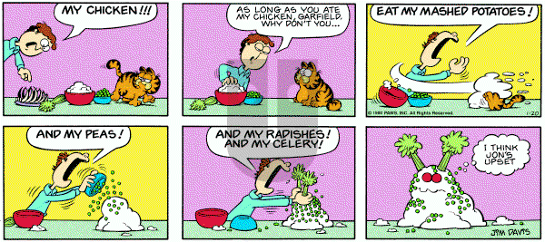 Garfield on Sunday January 20, 1980 Comic Strip