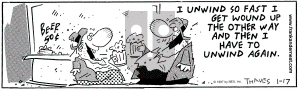 Frank and Ernest on Friday January 17, 1997 Comic Strip