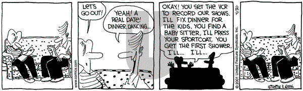 The Buckets on Monday April 30, 2001 Comic Strip