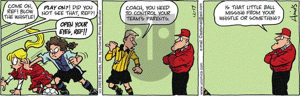 Cleats on Wednesday December 17, 2003 Comic Strip