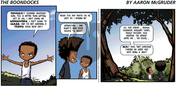 The Boondocks - Sunday June 4, 2000 Comic Strip