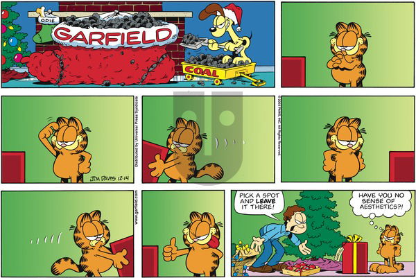 Garfield on Sunday December 14, 2003 Comic Strip