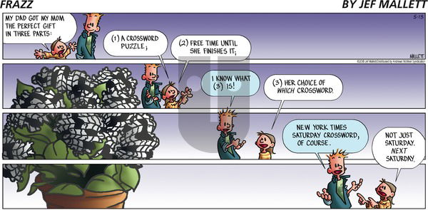 Frazz on Sunday May 13, 2018 Comic Strip