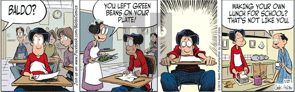 Baldo on Monday January 21, 2013 Comic Strip