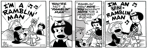 Nancy on Thursday December 1, 2005 Comic Strip