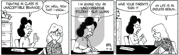 Luann on Friday October 18, 2002 Comic Strip