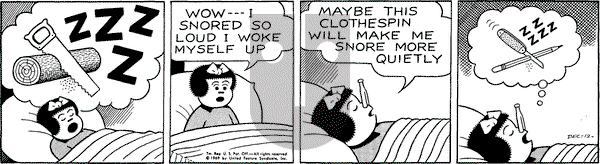 Nancy on Friday December 12, 1969 Comic Strip