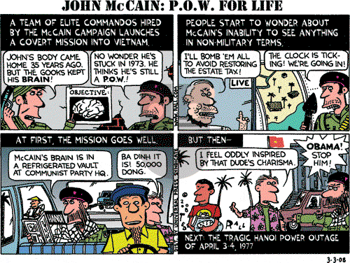 Ted Rall on Monday March 3, 2008 Comic Strip