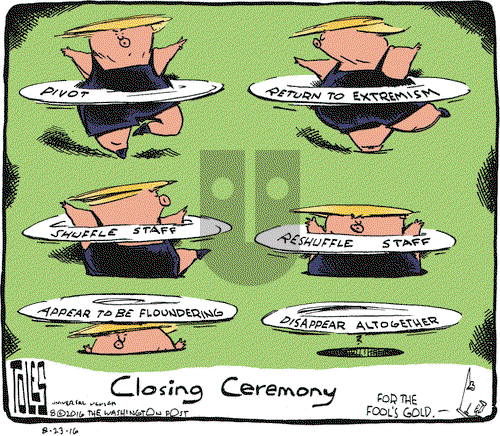Tom Toles on Tuesday August 23, 2016 Comic Strip