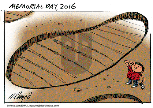 Henry Payne on Saturday May 28, 2016 Comic Strip