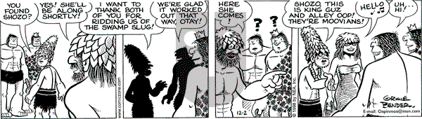 Alley Oop on Wednesday December 2, 1998 Comic Strip