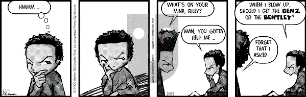 The Boondocks - Tuesday October 2, 2007 Comic Strip