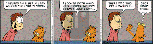 Garfield on Tuesday July 1, 2014 Comic Strip