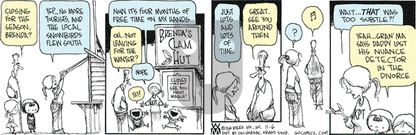 Non Sequitur on Monday November 6, 2006 Comic Strip