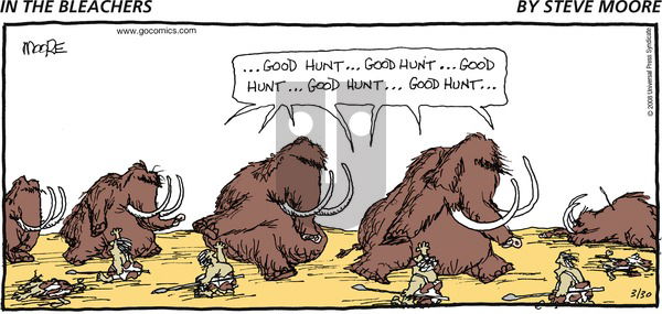 In the Bleachers on Sunday March 30, 2008 Comic Strip