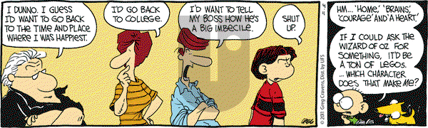 The Buckets on Monday April 11, 2011 Comic Strip