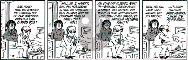 Doonesbury on Friday April 16, 1976 Comic Strip