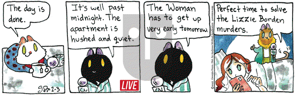 Breaking Cat News - Monday February 3, 2025 Comic Strip