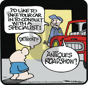 Ziggy on Saturday April 21, 2018 Comic Strip