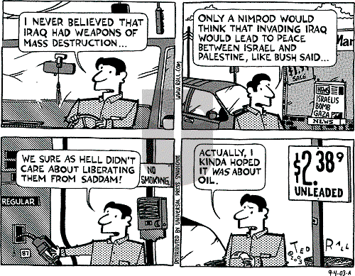 Ted Rall on Wednesday October 8, 2003 Comic Strip