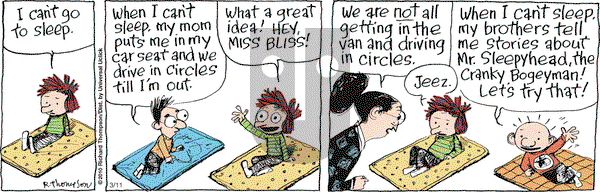 Cul de Sac on Wednesday March 11, 2015 Comic Strip