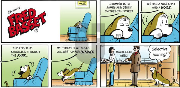 Fred Basset on Sunday June 2, 2013 Comic Strip