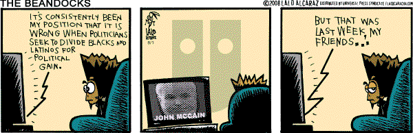La Cucaracha on Friday August 1, 2008 Comic Strip