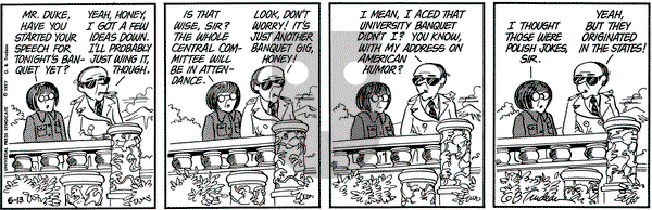 Doonesbury on Monday June 13, 1977 Comic Strip