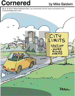 Cornered on Saturday October 4, 2014 Comic Strip