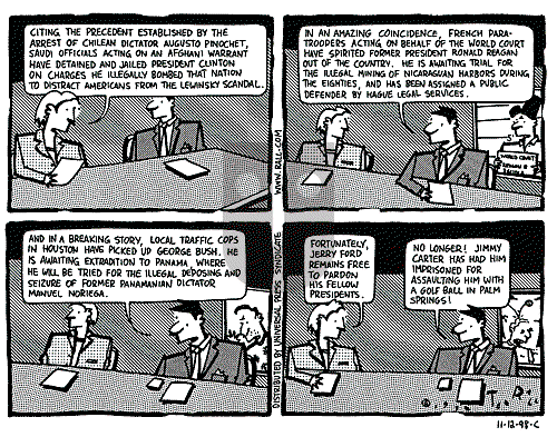Ted Rall on Sunday August 1, 1999 Comic Strip
