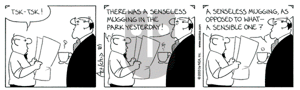 The Born Loser on Friday August 1, 2003 Comic Strip