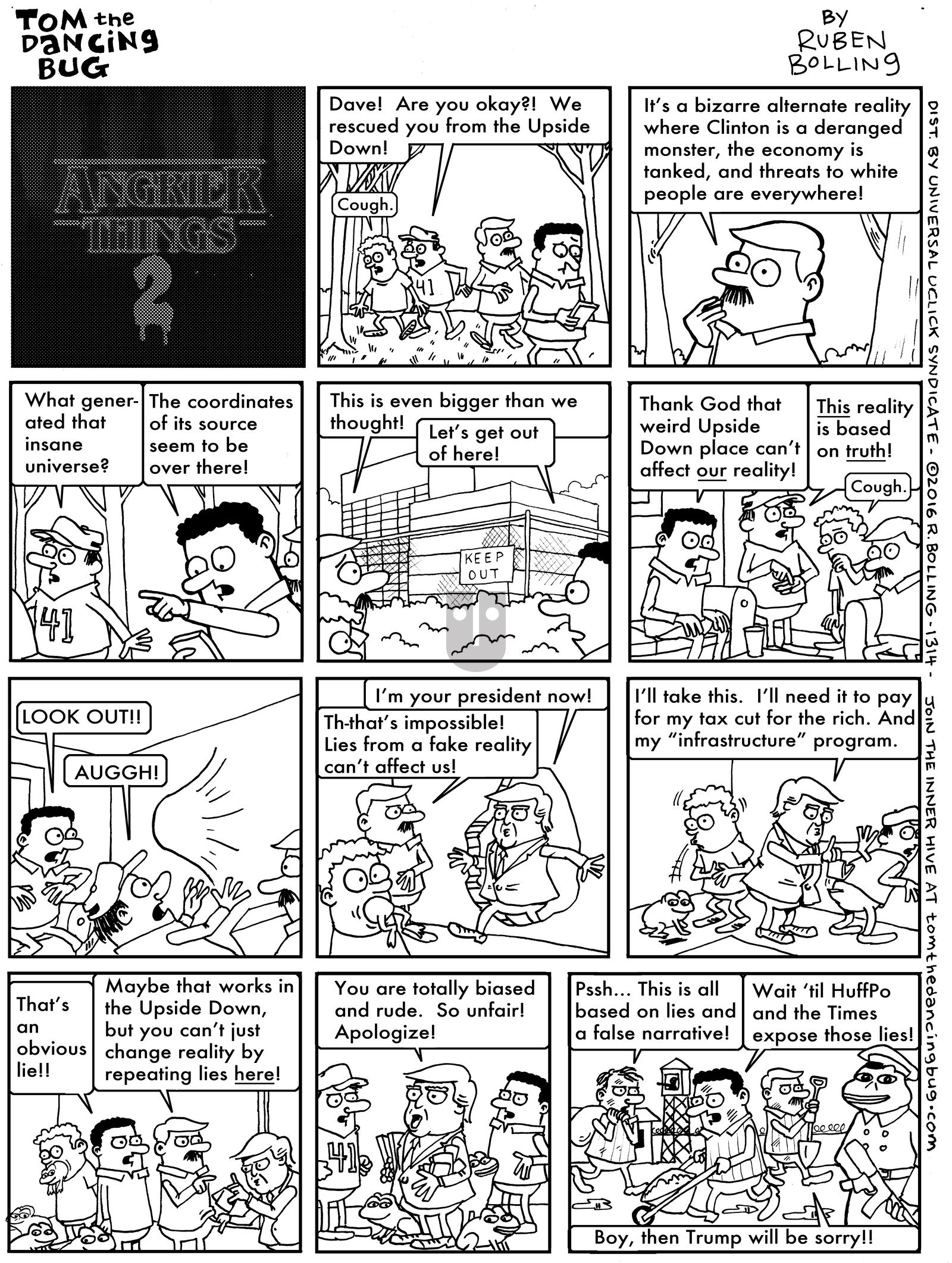 Tom the Dancing Bug - Monday November 21, 2016 Comic Strip