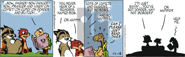 Over the Hedge on Saturday December 18, 2010 Comic Strip