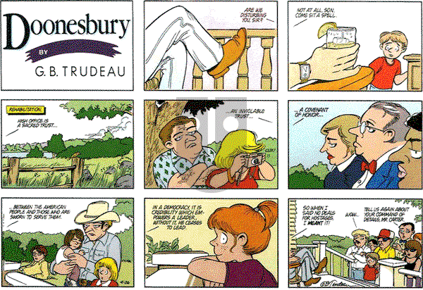 Doonesbury on Sunday April 26, 1987 Comic Strip