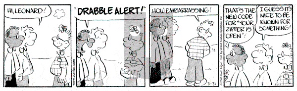 Drabble on Friday March 31, 2006 Comic Strip