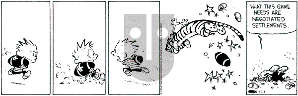 Calvin and Hobbes - Tuesday October 1, 2024 Comic Strip